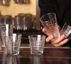 4 Verres Prisme Marine 27.5 Cl - Duralex -Vente De Café prisme bar 1