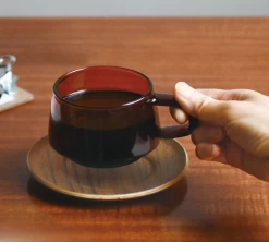 Tasse + Sous Tasses - KINTO - 27 Cl Ambre 5 Tasse + Sous Tasses - KINTO - 27 Cl Ambre -Vente De Café s1