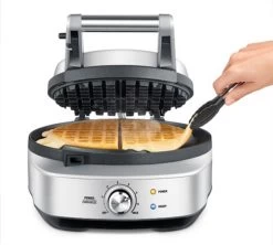 Gaufrier - The No-Mess Waffle, Acier Inoxydable - Sage -Vente De Café sage gaufrier2