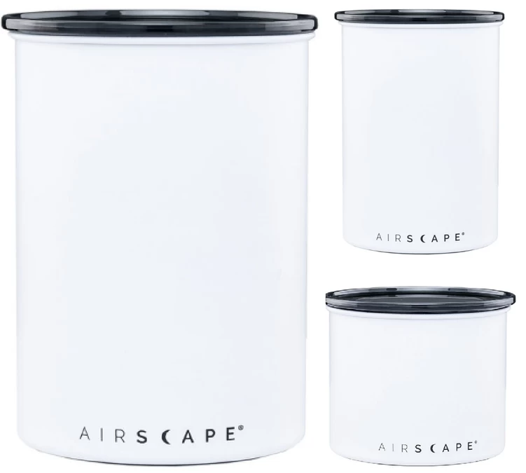 Lot 3 Boîtes Conservatrices Inox Blanc Mat Avec Vide D'air 1k - 500g- 250g - Airscape 1 Lot 3 Boîtes Conservatrices Inox Blanc Mat Avec Vide D'air 1k - 500g- 250g - Airscape