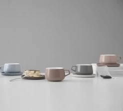 Mug Et Sous Tasse En Porcelaine - Hazy Blue - 30 Cl - Viva Scandinavia -Vente De Café scandinavia mug porcelaine3 1