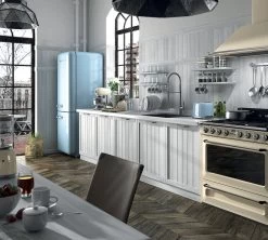 Grille-pain TSF02PBEU 4 Tranches Bleu Azur - SMEG -Vente De Café smeg bleu azur cuisine 1