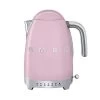 Bouilloire SMEG Rose - KLF04PKEU Température Réglable + Offre Cadeau