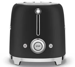 Grille-pain SMEG TSF01BLMEU 2 Tranches Noir Mat -Vente De Café smeg grilpain noirmat3