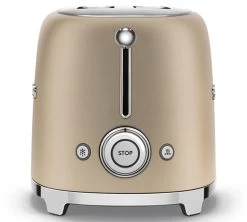 Grille-pain TSF01CHMEU 2 Tranches Or Mat - SMEG -Vente De Café smeg grilpain ormat3