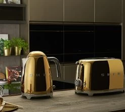 Grille-pain SMEG TSF01GOEU 2 Tranches - Or -Vente De Café smeg or