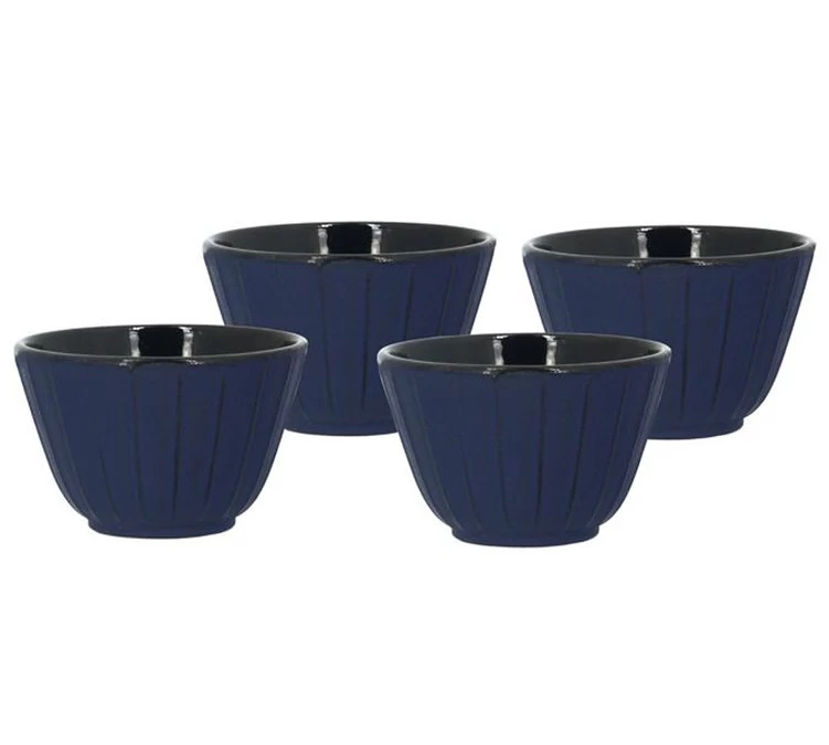 Tasses - THE KITCHENETTE - Fonte Bleue 12cl X4 1 Tasses - THE KITCHENETTE - Fonte Bleue 12cl X4