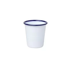 Verres - FALCON - Tasse Blanche Avec Bordure Bleue 12,4 Cl