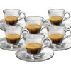 Caffè Vergnano Tasses - CAFFE VERGNANO - Tasses Et Sous-tasses En Verre 5cl X6