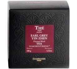 Thé Noir Earl Grey Yin Zhen - 50 Sachets Cristal - DAMMANN FRÈRES