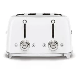 Toaster TSF03WHEU 4 Tranches Blanc - SMEG 8 Toaster TSF03WHEU 4 Tranches Blanc - SMEG -Vente De Café toaster4tr blc3