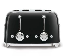 Grille-pain Smeg TSF03BLEU 4 Tranches - Noir -Vente De Café toaster4tr noir4