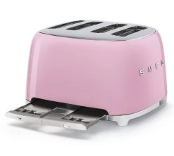 Grille-pain TSF03PKEU 4 Tranches Rose Vernis - SMEG -Vente De Café toaster4tr rose3