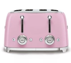Grille-pain TSF03PKEU 4 Tranches Rose Vernis - SMEG -Vente De Café toaster4tr rose4