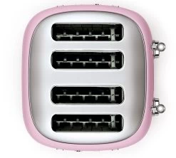 Grille-pain TSF03PKEU 4 Tranches Rose Vernis - SMEG -Vente De Café toaster4tr rose6