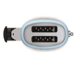 Grille-pain TSF01PBEU 2 Tranches Bleu Azur - SMEG -Vente De Café toaster azur fentes